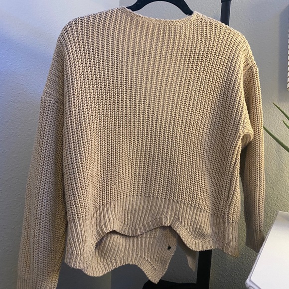 tan button up cartigan - Picture 2 of 2